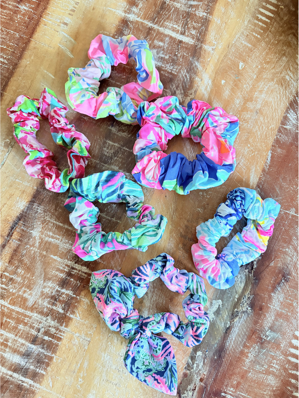 Lilly Pulitzer Scrunchie Set 6 Hair Tie Bundle
